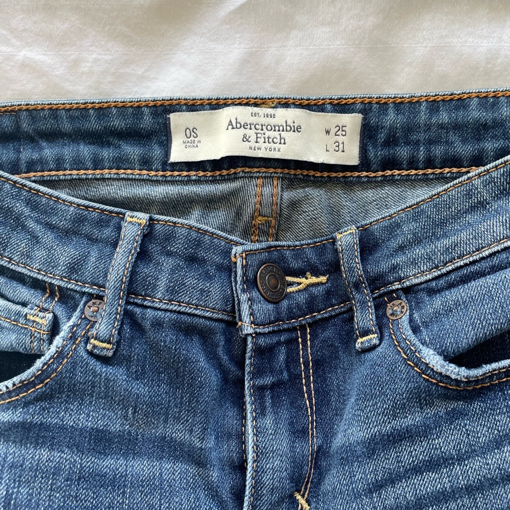 Abercrombie & Fitch jeans size 0 W25  L 31 - Picture 4 of 4